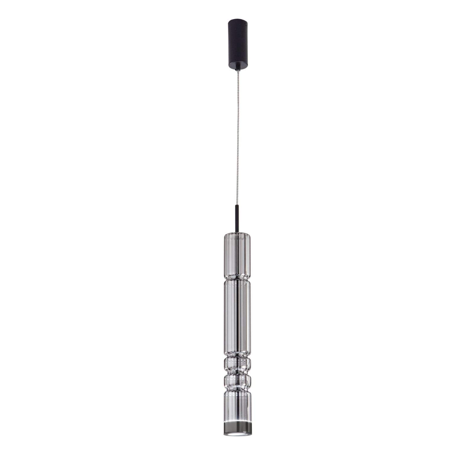 Sospensione LED in metallo con diffusore in vetro soffiato FUME' 8W 800LM 3000°k Sospensione LED in metallo con diffusore in vetro soffiato FUME' 8W 800LM 3000°k